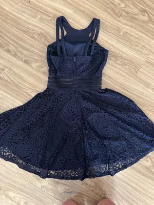Juniors size 0 navy dress Blue thumbnail 2