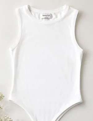 Aritzia Babaton White Snap-Closure One-Piece Bodysuit thumbnail 1