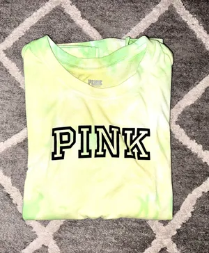 PINK - Victoria's Secret Green T-shirt thumbnail 2