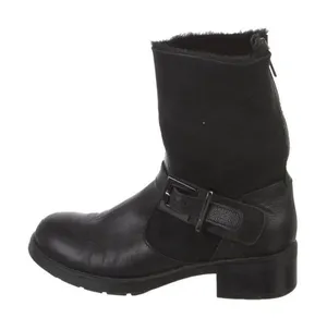 Aquatalia Leather Moto Boots black 7.5 thumbnail 1