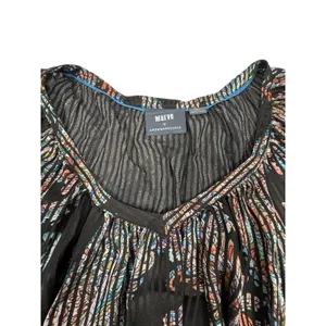 Anthropologie Maeve Boho Sheer‎ Printed Peasant Top Small thumbnail 3