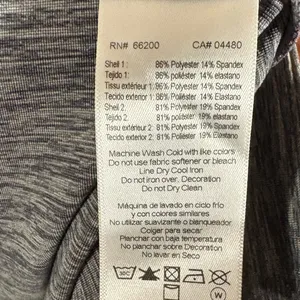 ASICS Gray And Black‎ Active Leggings Size Medium thumbnail 9