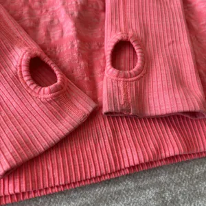 Lululemon Rest Less Pullover Heather Electric Coral Long Sleeve‎ Size 4 thumbnail 9