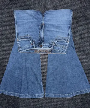 Wrangler Retro High Rise Trumpet Super Flare Bell Bottom Jean 31x34 Western Boho thumbnail 1