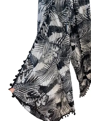 Club Z Wide Leg Beach Pant Sheer Cover Up Resortwear vacation poolside thumbnail 6