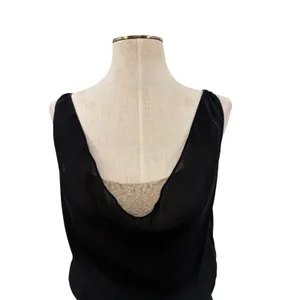 Alice + Olivia Black Nude Lace Cowl Neck Open Back Cocktail Dress Size 4 thumbnail 2