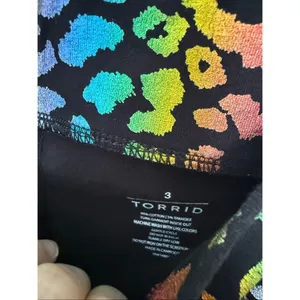 Torrid Women’s 3X Rainbow Leopard Biker Shorts thumbnail 2