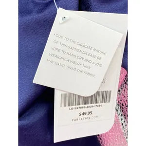 NWT New FABLETICS Women's DELTA‎ 7/8 TIGHT Navy BREATHABLE FABRIC LEGGINGS L thumbnail 8