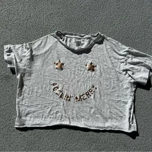 Victoria’s Secret PINK Feeling Merry Holiday Crop Top Women’s Medium thumbnail 2