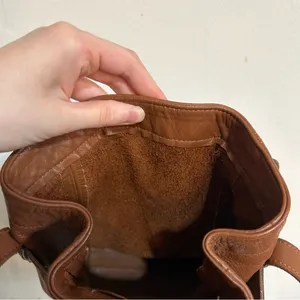 Vintage Coach 4156 Toffee Brown Leather Soho Belted Bucket Buckle Pouch Bag thumbnail 10