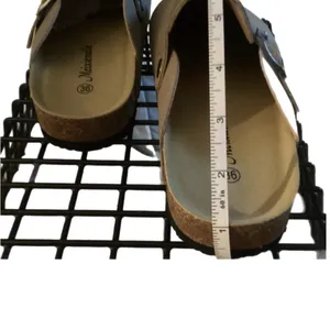 NIB Women's Tan Suede Clogs with a classic stylish look & vintage buckle design thumbnail 8