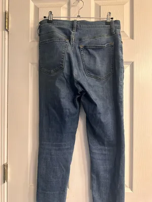 J. Crew Women's Skinny Button-Fly Jeans in Medium Blue Wash thumbnail 3