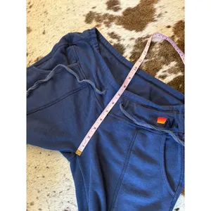 Aviator Nation Navy Moto Sweatpants blue Stripes Jogger size Small thumbnail 8