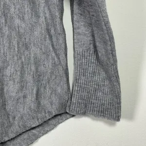 Vila Milano Womens Grey V-Neck Batwing Sleeve Hooded Knit Sweater Top‎ Size S thumbnail 9