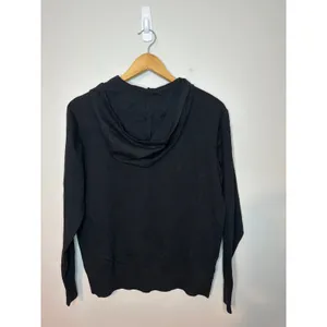 AQUA New Pullover Hoodie‎ Black Size M Long Sleeve Hooded Comfy Basic Minimalist thumbnail 5