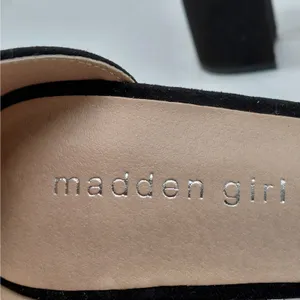 Madden Girl Dress Sandal Womens 10M Black Strappy Block Heel Shoes Wedding Party thumbnail 6