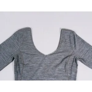 Lululemon Align Long Sleeve Shirt Size 8 Heathered Gray Athletic Yoga Workout thumbnail 4