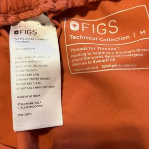 Figs‎ Women's Terracotta Yola Skinny Straight Leg Scrub Pants Medium thumbnail 5