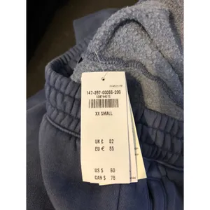 Abercrombie & Fitch Jogger‎ Sweatpants High Rise Blue Fleece NWT XXS thumbnail 7