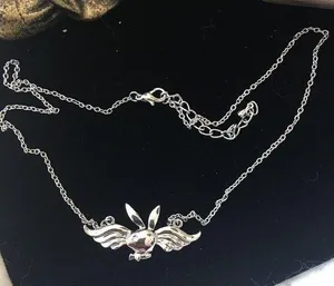 Vintage Playboy Bunny With Wings Necklace Y2K thumbnail 1