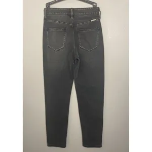 KanCan Jeans Women 0/23 Black High Rise Tapered Ankle Denim KC7196DG thumbnail 5