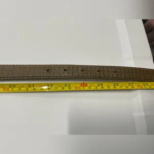 Vintage Tommy Hilfiger Square Buckle Croco-Print Leather‎ Belt Size XS (24”) thumbnail 9