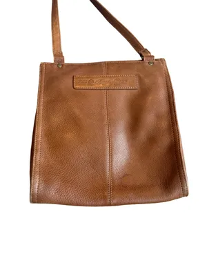 Fossil 75082 Cognac Leather Crossbody Bag Flap Front Purse Snap One Size Women's thumbnail 5