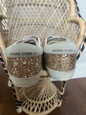 Girls size 1 old school golden goose tennis shoe thumbnail 6