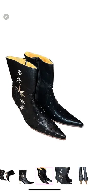 El Canelo Black Cowgirl Boots thumbnail 4