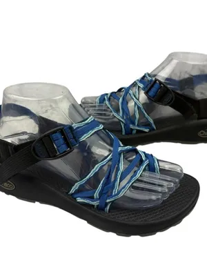 *Chaco Sandal Womens Size 8 Blue Strappy Outdoor Waterproof Hiking Camping Trail thumbnail 4