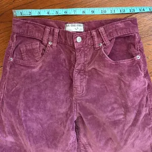 Free People We the free risk taker high rise‎ straight cord jeans size 27 thumbnail 8