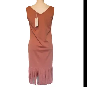 Vila /European label /Asos fringe hem coral dress NWT thumbnail 4