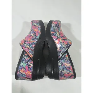 Dansko Professional Women Clog Multi Color Abstract Print‎ Slip On Medical Sz 38 thumbnail 7