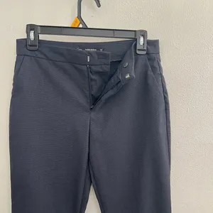ZARA Ankle Pants Tapered Size 2 Stretch Dress Pants charcoal black NWOT thumbnail 3