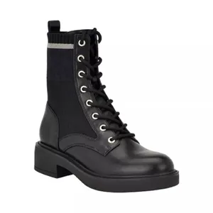 Tommy Hilfiger Women's Tesse Logo Lace up Combat Booties Black Boots NEW‎ Size 6 thumbnail 10