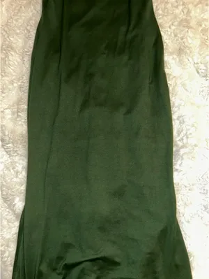 SheIn NWOT Solid Green Cami Long Soft Lounge Dress thumbnail 11