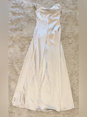 NEW‎ Elliatt Clementine Cowl Neck Maxi Dress In white Sz M thumbnail 8