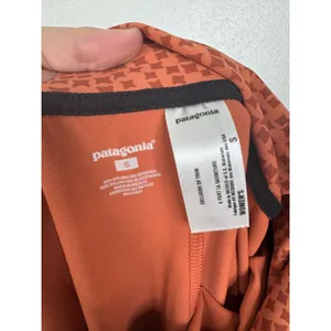 Patagonia Kamala Convertible Skirt Dress Rust Orange‎ Geometric Print Womens S thumbnail 4
