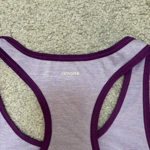 Adidas Climalite Heathered Light Purple Racerback Athletic Tank Top thumbnail 8