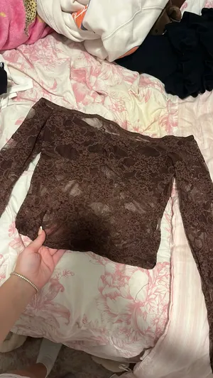 Brown Lace Top thumbnail 3