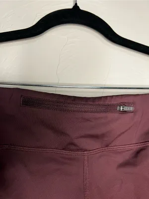 Nike Womens Epic Fast Dri-FIT Running Cropped Capri Burgundy Pockets‎ Leggings thumbnail 9