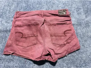 American Eagle Outfitters Super Stretch Purple Denim Shorts thumbnail 5