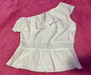 White Off-The-Shoulder Express Top thumbnail 1