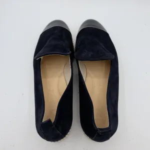 Paul Green Daniella Navy Suede Black Patent Cap Toe Loafers Womens 7 UK 4.5 thumbnail 6