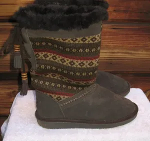Bearpaw Chocolate Brown Boots  thumbnail 1
