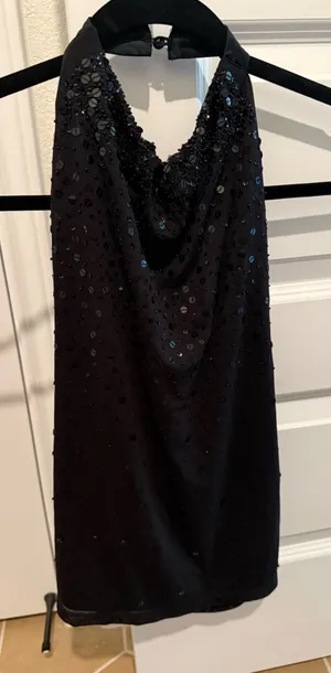 Black Sequin going out top thumbnail 1