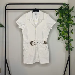 NWT Show Me Your Mumu Belted Outlaw Dress Cream Corduroy size XL Plus Size thumbnail 3