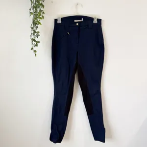 Barbour Lead Equestrian Trousers Breeches Navy US 6 thumbnail 2