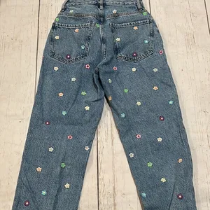 Pacsun blue floral high waisted jeans thumbnail 8