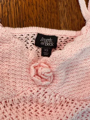 Pacsun Pink Knit Crop Top thumbnail 2